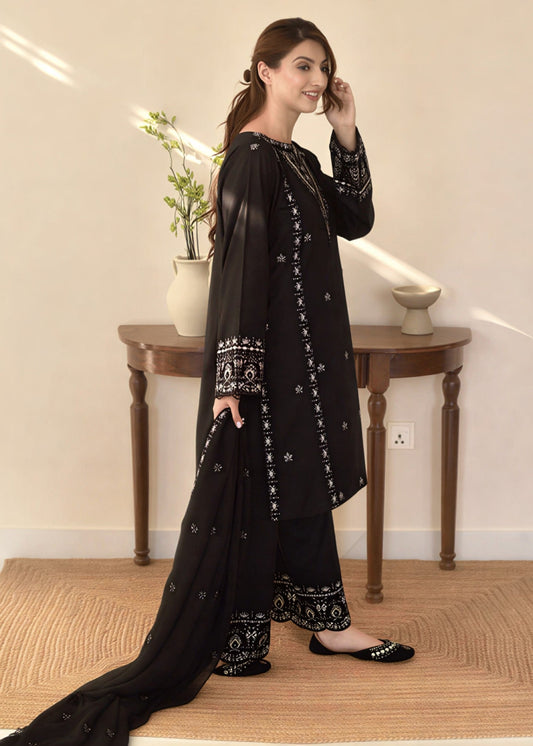 Bareen embroidered 3-piece suit by Tehzeeb Libas (view 2)