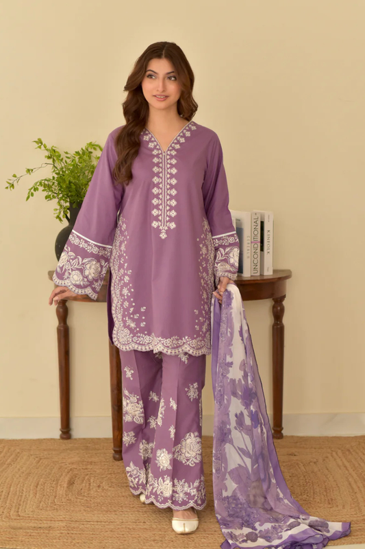 Shokh Embroidered 3 PC